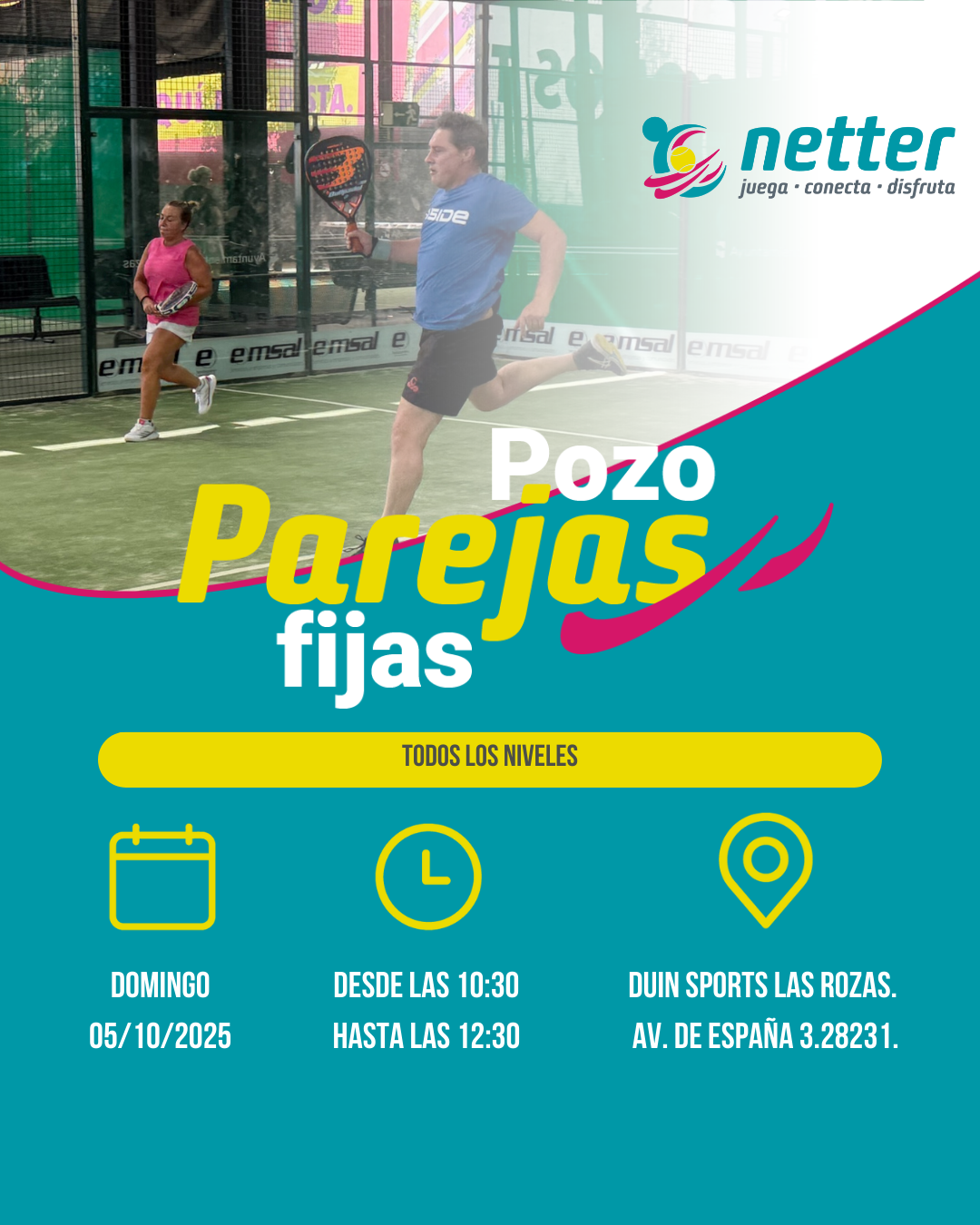 05/10/2025 DOMINGO - POZO DE PAREJAS FIJAS