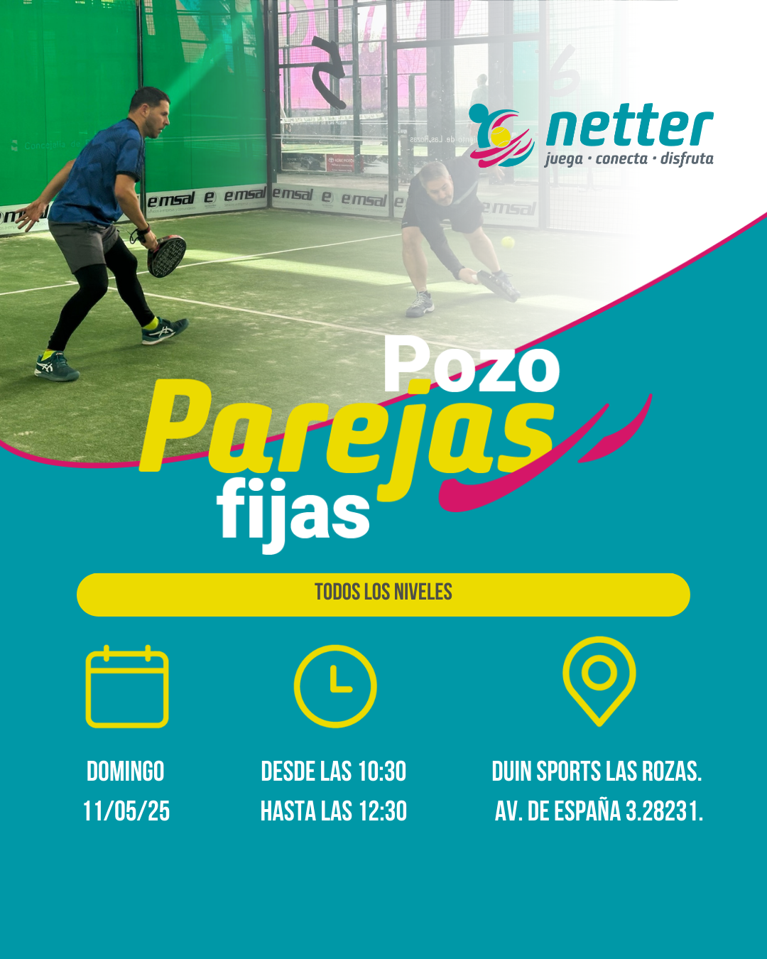 11/05/2025 DOMINGO - POZO DE PAREJAS FIJAS