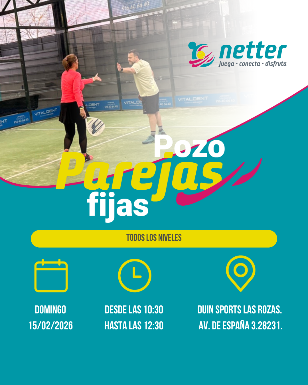 15/02/2026 DOMINGO - POZO DE PAREJAS FIJAS