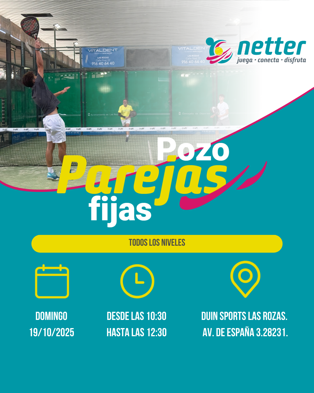19/10/2025 DOMINGO - POZO DE PAREJAS FIJAS