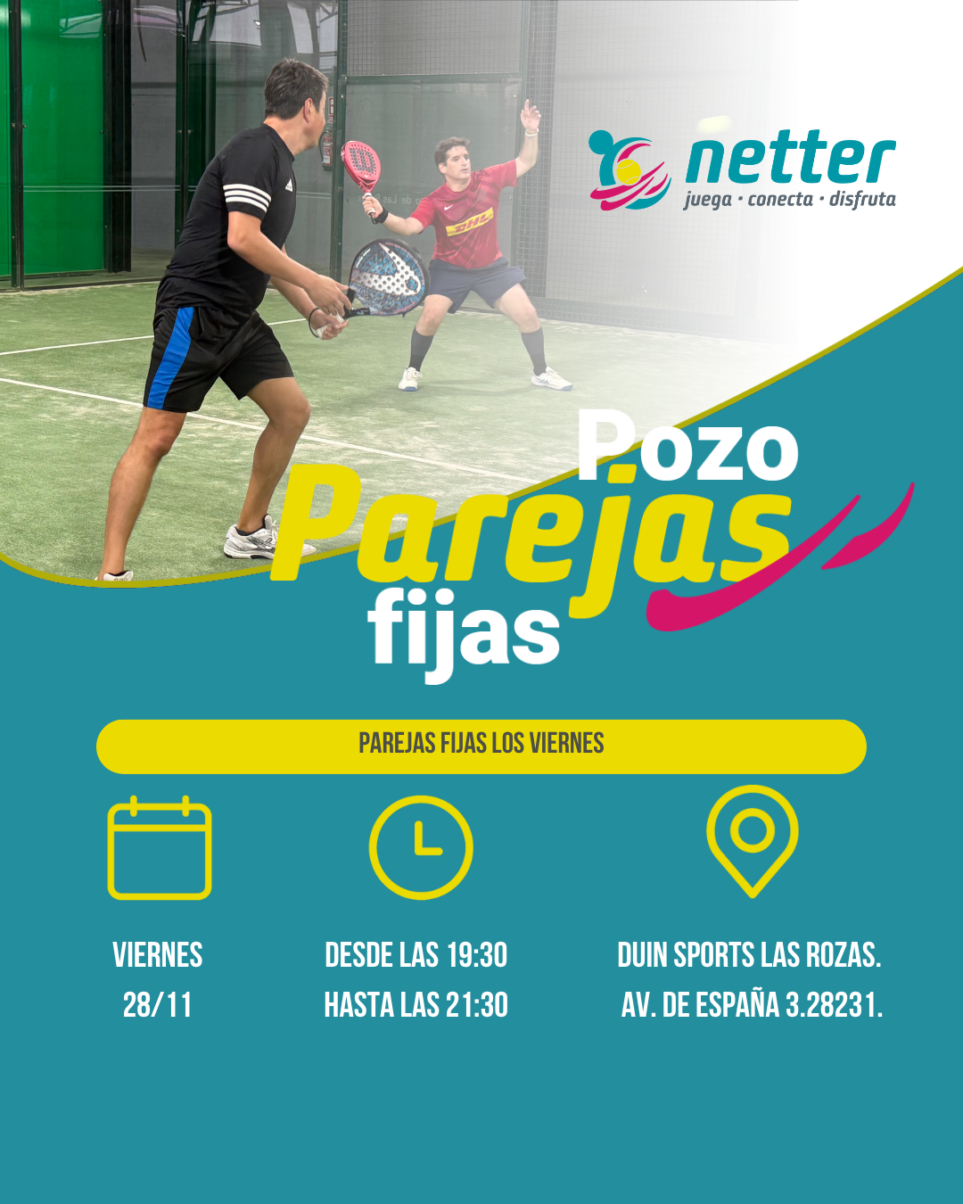 28/11/2025 VIERNES - POZO DE PAREJAS FIJAS