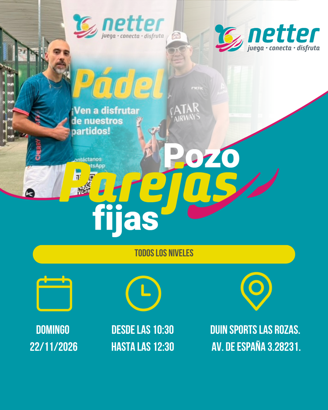 22/11/2026 DOMINGO - POZO DE PAREJAS FIJAS