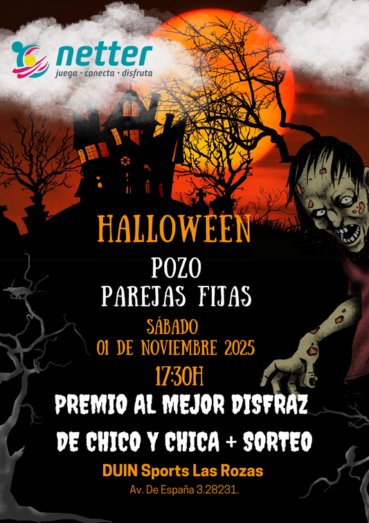 01/11/2025  SÁBADO - POZO DE HALLOWEEN - PAREJAS FIJAS ¡CON PREMIOS!