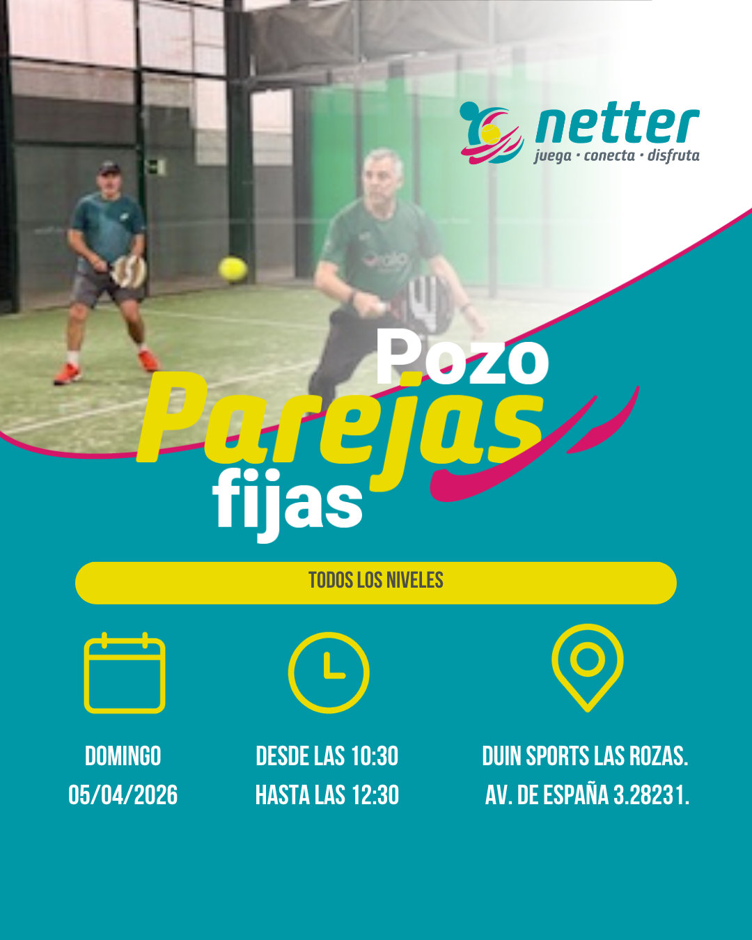 05/04/2026 DOMINGO - POZO DE PAREJAS FIJAS