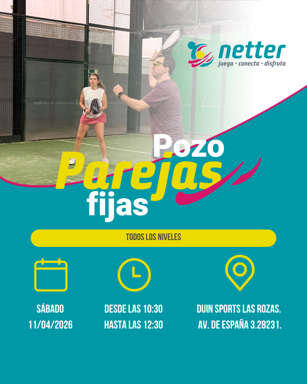 11/04/2026 SABADO - POZO DE PAREJAS FIJAS