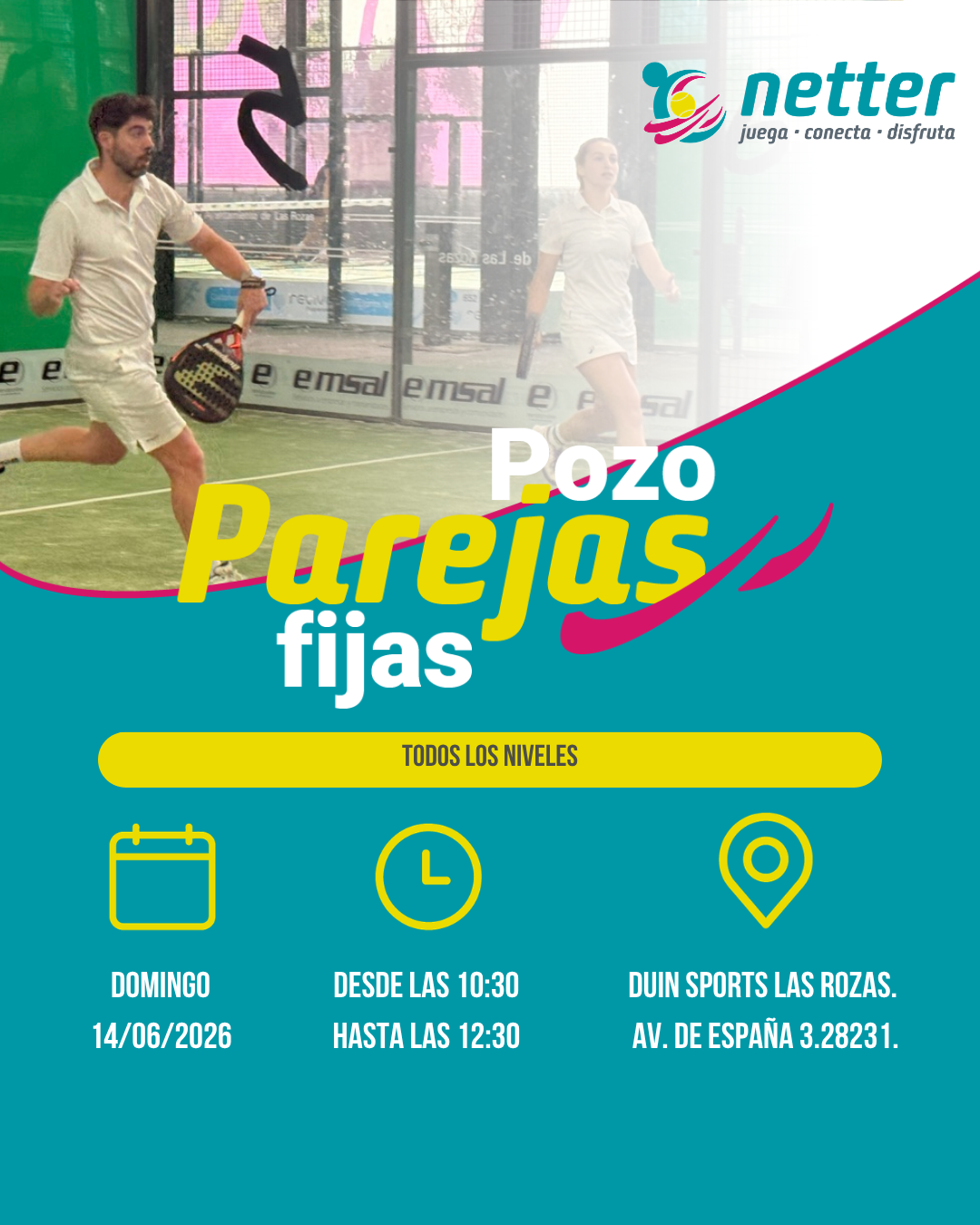 14/06/2026 DOMINGO - POZO DE PAREJAS FIJAS