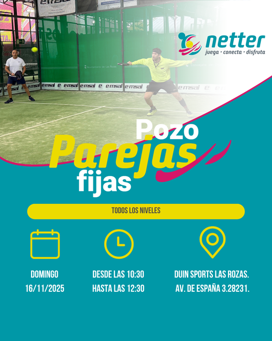 16/11/2025 DOMINGO - POZO DE PAREJAS FIJAS