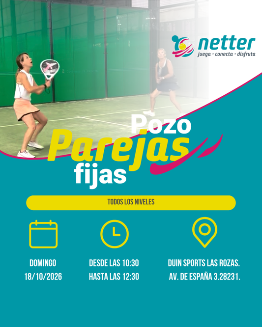 18/10/2026 DOMINGO - POZO DE PAREJAS FIJAS