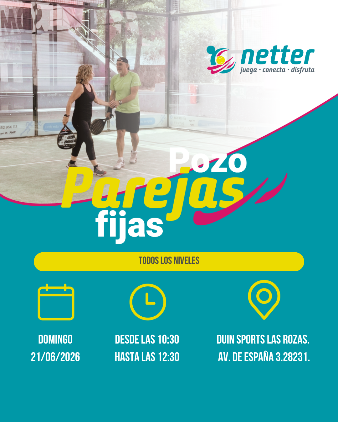 21/06/2026 DOMINGO - POZO DE PAREJAS FIJAS