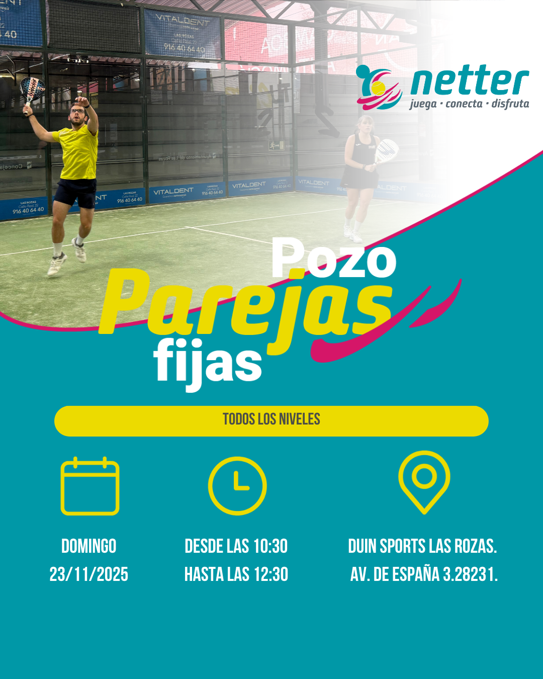 23/11/2025 DOMINGO - POZO DE PAREJAS FIJAS