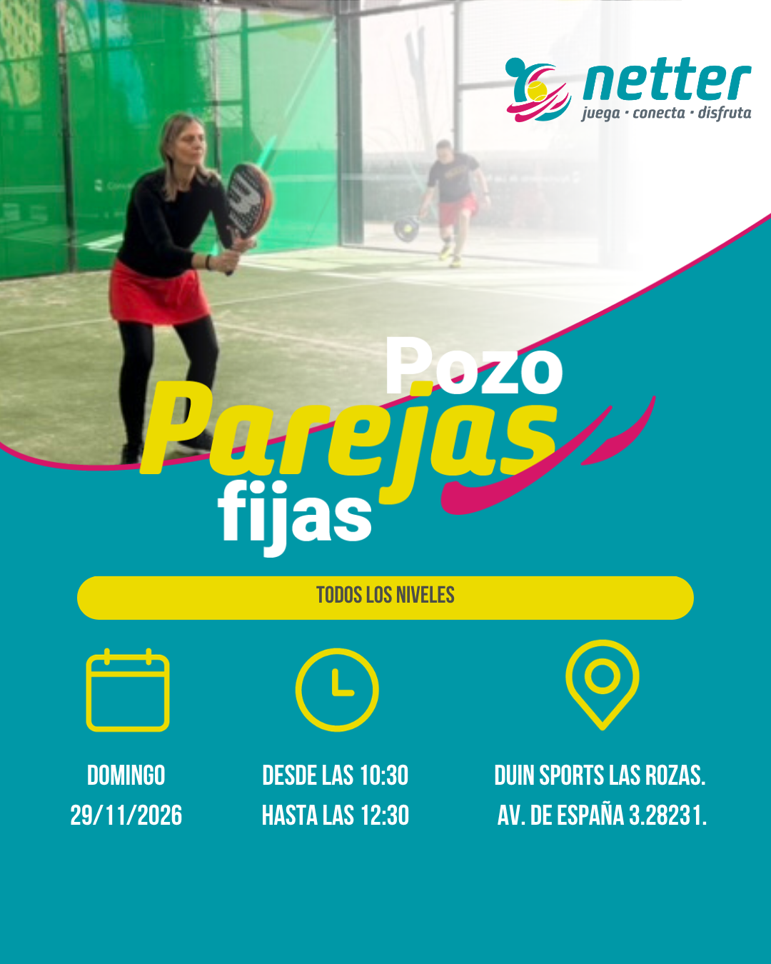 29/11/2026 DOMINGO - POZO DE PAREJAS FIJAS
